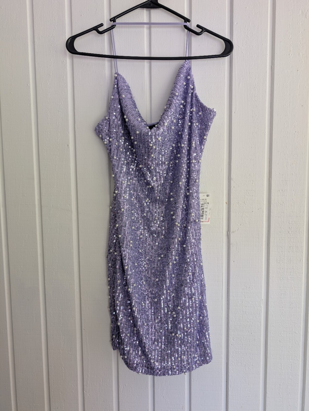 Lilac Sequins Mini Dress By B. Darlin Size 11 Juniors